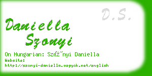 daniella szonyi business card